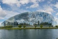 Louise Weiss building, Strasbourg, panorama Royalty Free Stock Photo