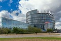 Louise Weiss building, Strasbourg, with tower Royalty Free Stock Photo