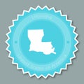 Louisiana badge flat design.