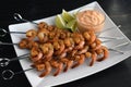 Louisiana Cajun Shrimp Skewers with Remoulade Sauce