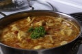 Louisiana Court-Bouillon simmering in a pan. Royalty Free Stock Photo