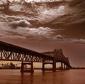 Louisiana Horace Wilkinson Bridge Mississippi river Royalty Free Stock Photo