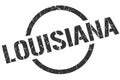 Louisiana stamp. Louisiana grunge round isolated sign.