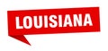 Louisiana sticker. Louisiana signpost pointer sign.