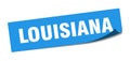 Louisiana sticker. Louisiana square peeler sign.