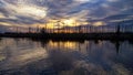 Louisiana Swamp Sunset