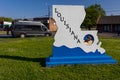 4/29/2019 LOUISIANA, USA - Welcome to Louisiana state road sign