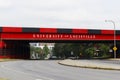 University of Louisville themed freeway overpass I