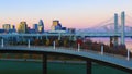 Louisville, Kentucky skyline at sunrise