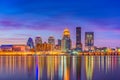 Louisville, Kentucky, USA Skyline Royalty Free Stock Photo