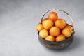 Loukoumades or luqaimat or lokma in metallic bowl. Popular Ramadan or Ramazan Food. Iftar or Suhur sweets