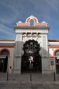 Loule, Portugal - 7 December, 2016: entrance of local food market Royalty Free Stock Photo