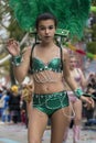 LOULE, PORTUGAL - FEB 2017: Colorful Carnival (Carnaval) Parade