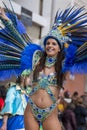 LOULE, PORTUGAL - FEB 2018: Colorful Carnival (Carnaval) Parade