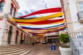 Loule, Portugal - June, 2017. View of the beautiful market of Loule city, Portugal. Royalty Free Stock Photo