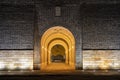 Loumen City Wall at night in Suzhou Royalty Free Stock Photo