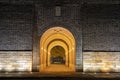 Loumen City Wall at night in Suzhou Royalty Free Stock Photo