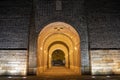 Loumen City Wall at night in Suzhou Royalty Free Stock Photo