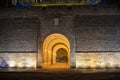 Loumen City Wall at night in Suzhou Royalty Free Stock Photo