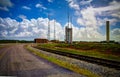 Lounchers inside Guiana Space Centre, Kourou, French Guiana Royalty Free Stock Photo