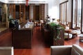 Lounge bar interior, Yuehe Hotel in Jiaxing, China Royalty Free Stock Photo