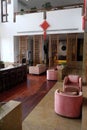 Lounge bar interior, Yuehe Hotel in Jiaxing, China Royalty Free Stock Photo