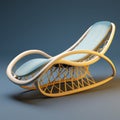 Organic Wicker Slumber Chair In Maya Rendered Style