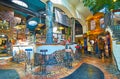 The lounge of Hundertwasser village, Vienna, Austria Royalty Free Stock Photo