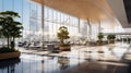 lounge interior airport background Royalty Free Stock Photo