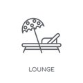 Lounge linear icon. Modern outline Lounge logo concept on white Royalty Free Stock Photo