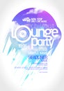 Lounge party poster design.