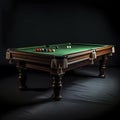 a lounge with a pool table Royalty Free Stock Photo