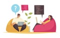 Lounge Programming Doodle Composition Royalty Free Stock Photo