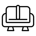Lounge rest sofa icon, outline style