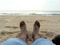 Lounging on the beach 3