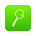 Loupe icon digital green