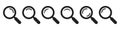 Loupe icon. Magnifying glass icon, magnifier symbol.