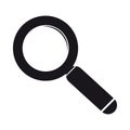 Loupe Magnifying Glass - Vector Icon - Isolated On White Background