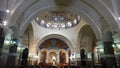 Church interior of Sanctuary of Our Lady of Lourdes in the Pyrenees, France