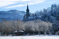 Lourdes during winter Royalty Free Stock Photo