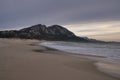 At Louro peak on a gloomy day in Galacia Spain Royalty Free Stock Photo