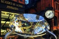 Louro and Sons Jewellers store front with giant ring stone