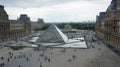 The Lourve under a bright sky Royalty Free Stock Photo