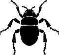 louse Black Silhouette Generative Ai Royalty Free Stock Photo