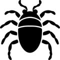 louse Black Silhouette Generative Ai Royalty Free Stock Photo
