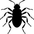 louse Black Silhouette Generative Ai Royalty Free Stock Photo
