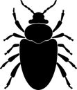 louse Black Silhouette Generative Ai Royalty Free Stock Photo