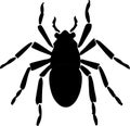 louse Black Silhouette Generative Ai Royalty Free Stock Photo