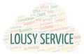 Lousy Service word cloud.