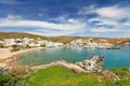 Loutra of Kythnos island in Cyclades, Greece Royalty Free Stock Photo